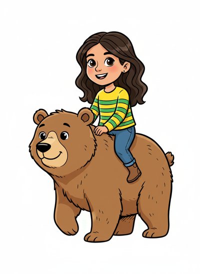 Gabriela's Bear Adventure 🐻 - Classic Coloring Book