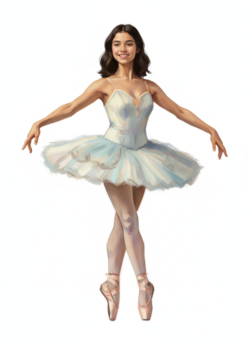 Balletina Gabriela - Impressionist Painting