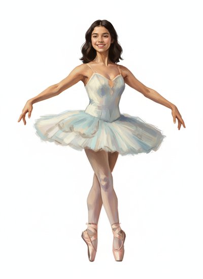Gabriela's Ballet Dreams 💃 - Impressionist Painting