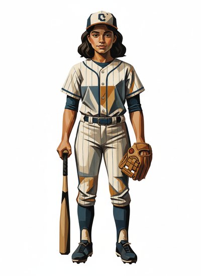 Gabriela's Baseball Magic ⚾️ - Cubist Painting