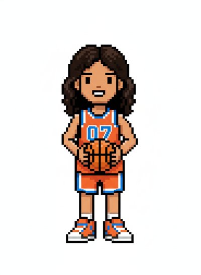 Gabriela's Hoop Dreams 🏀 - Pixel Art