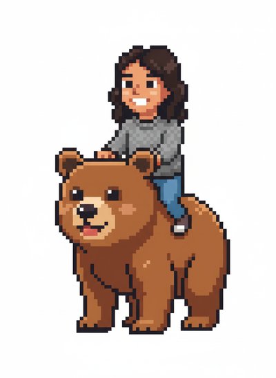 Gabriela's Bear Adventure 🐻 - Pixel Art