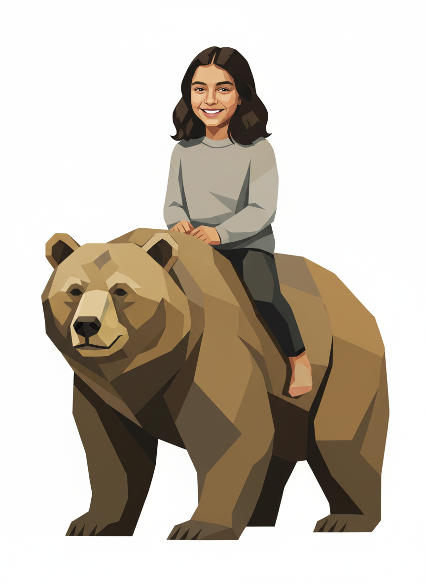 Bearbriela - Cubist Painting