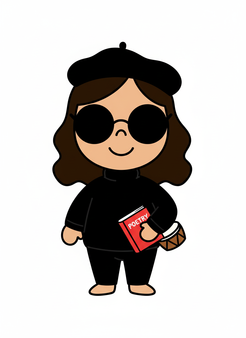 Gabriela the Beatnik Poet - Preschool Simple