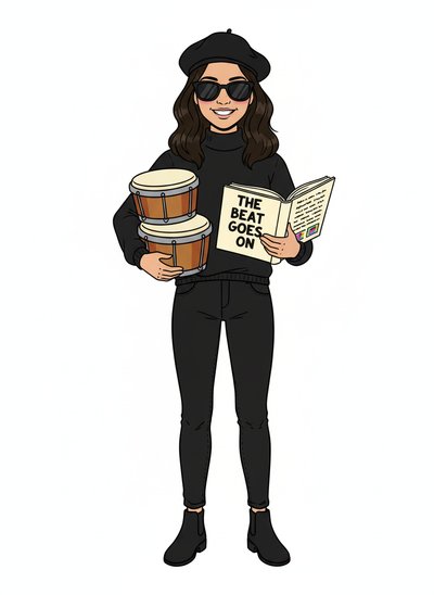 Gabriela's Beatnik Adventure 🎨 - Classic Coloring Book