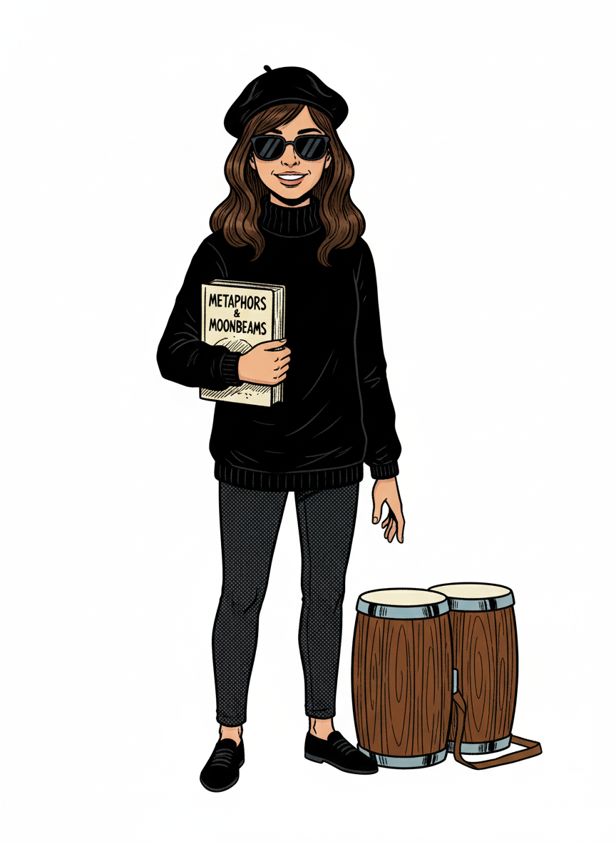 Gabriela the Beatnik Poet - Comic Book