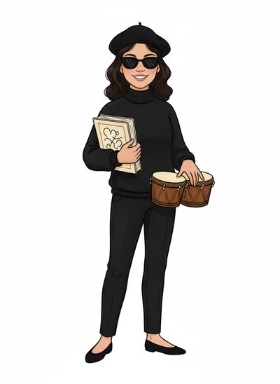 Gabriela's Beatnik Adventure 🎨 - Vintage Storybook