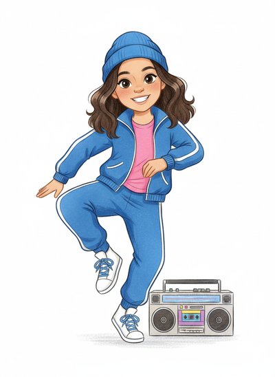 Gabriela's Breakdance Vibes 💃 - Gentle Pencil