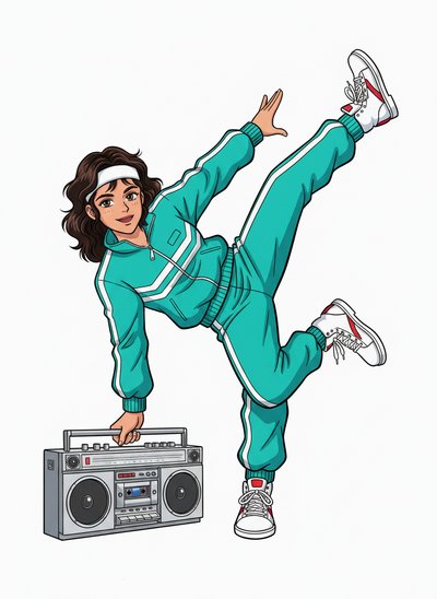Gabriela's Breakdance Vibes 💃 - Classic Anime