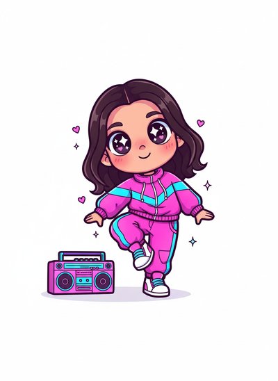 Gabriela's Breakdance Vibes 💃 - Kawaii Cute
