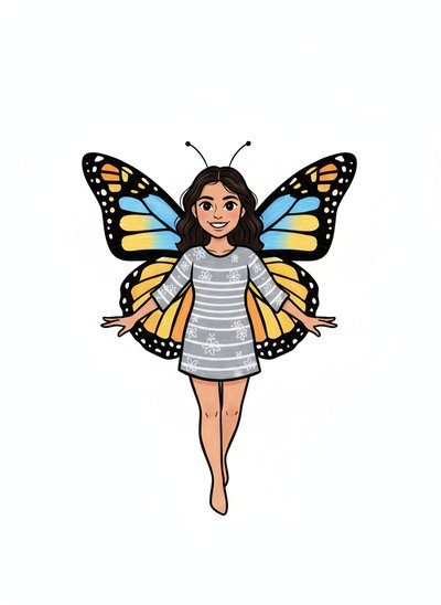 Gabriela's Butterfly Adventure 🦋 - Classic Coloring Book