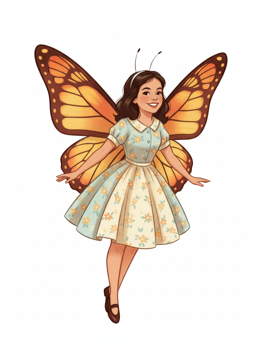 Gabi the Butterfly - Vintage Storybook