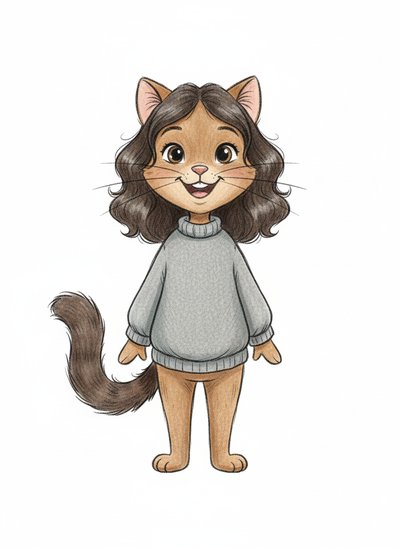 Gabriela's Purrfect Adventure 🐾 - Gentle Pencil