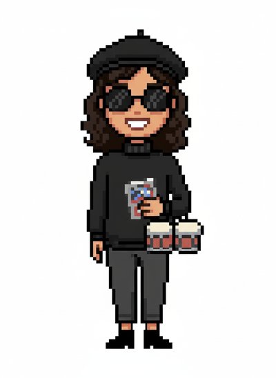 Gabriela's Beatnik Adventure 🎨 - Pixel Art