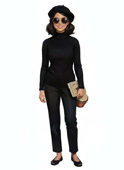 Gabriela's Beatnik Adventure 🎨 - Impressionist Painting