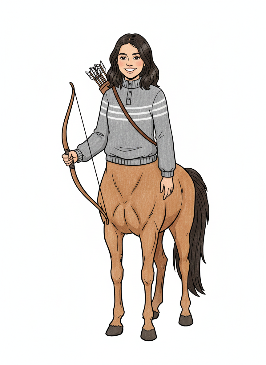 Gabriela the Centaur - Classic Coloring Book