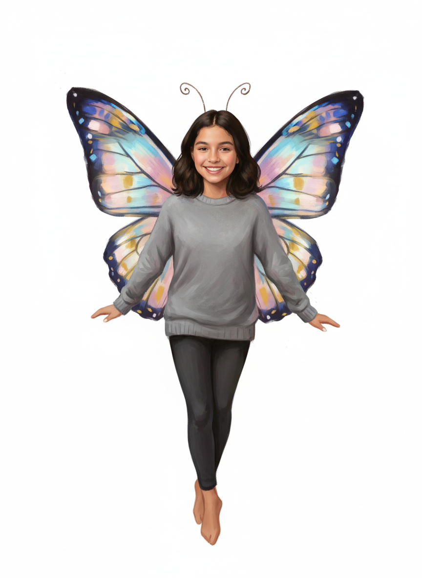 Gabi the Butterfly - Impressionist Painting