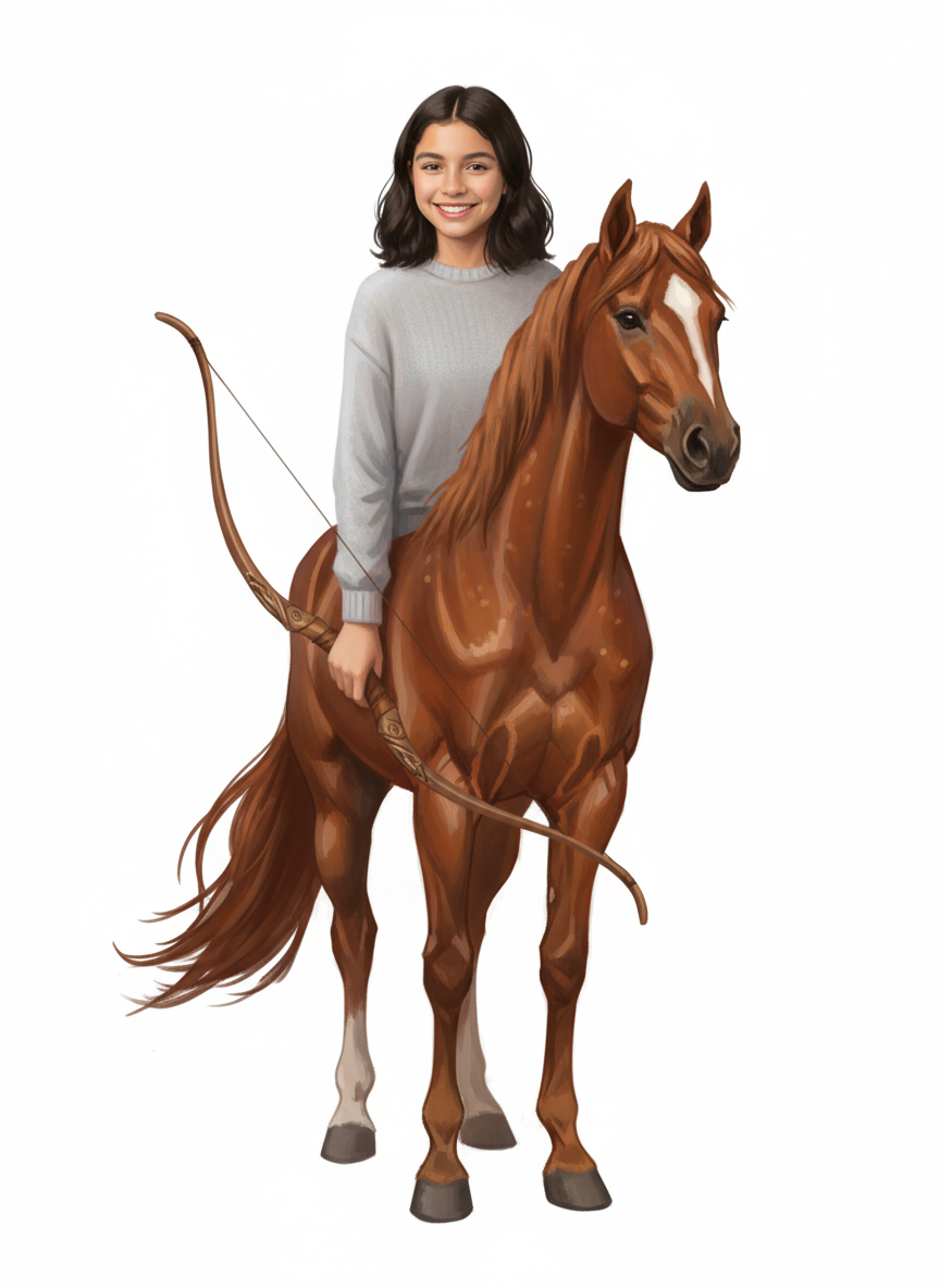 Gabriela the Centaur - Impressionist Painting