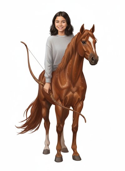 Gabriela's Centaur Adventure 🐎 - Impressionist Painting