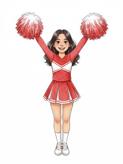 Cheerleader Vibes with Gabriela 🎉 - Gentle Pencil