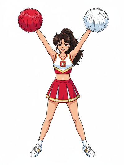 Cheerleader Vibes with Gabriela 🎉 - Classic Anime