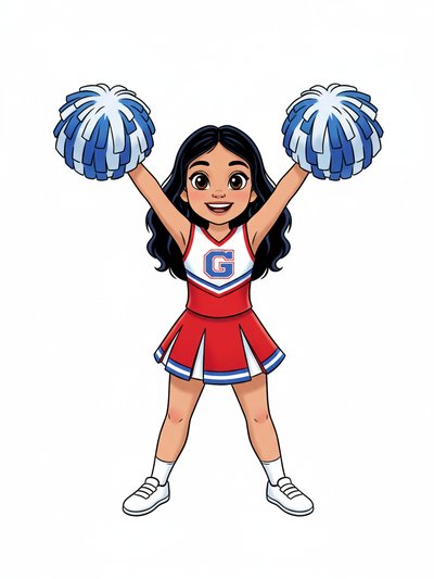 Cheerleader Vibes with Gabriela 🎉 - Golden Age Animation