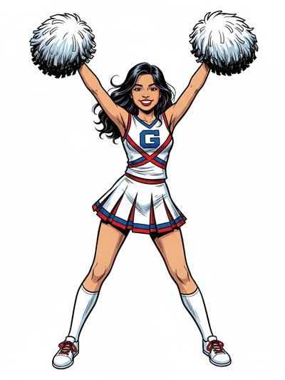 Cheerleader Vibes with Gabriela 🎉 - Comic Book