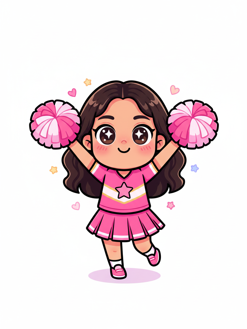 Gabriela the Cheerleader - Kawaii Cute