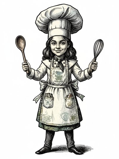 Gabriela's Culinary Creations 🍳 - Victorian Illustration