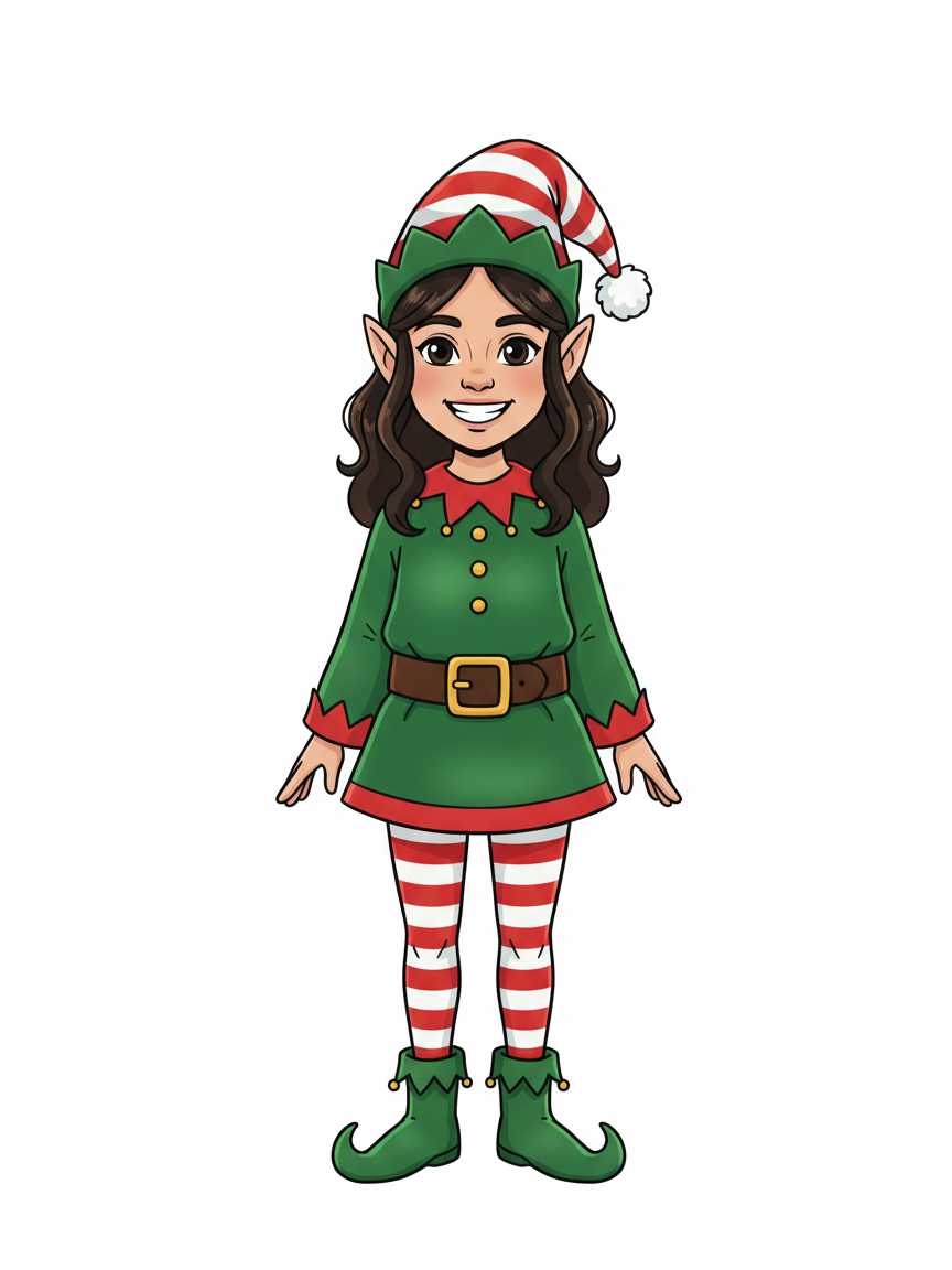 Gabriela the Festive Elf - Minimalist