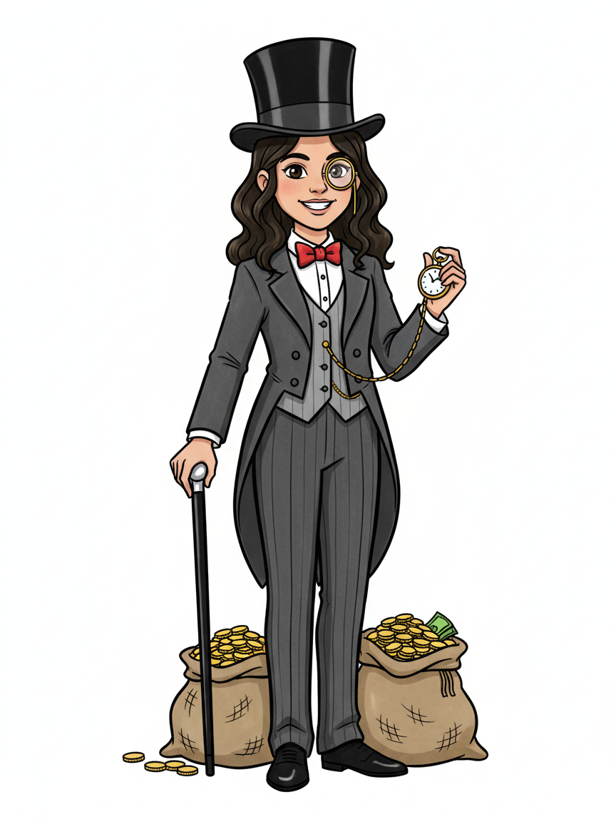 Gabriela the Glamour Millionaire - Classic Coloring Book