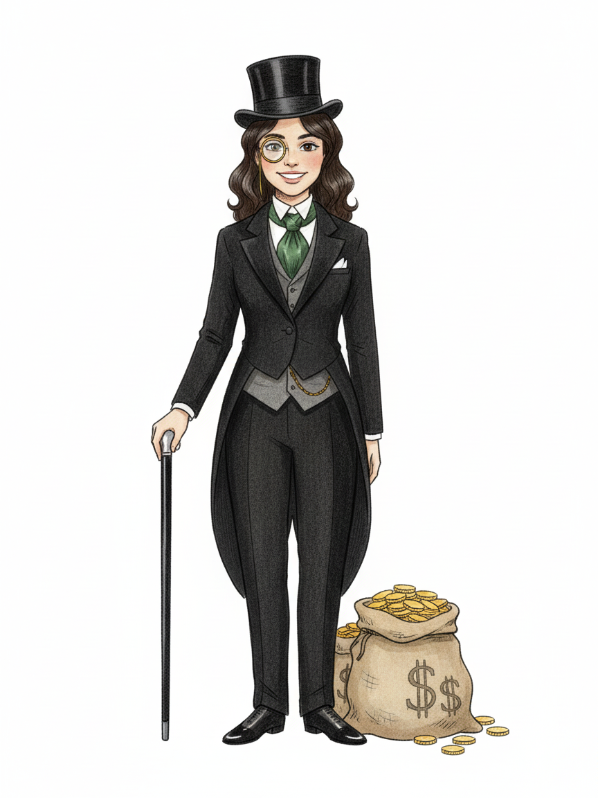 Gabriela the Glamour Millionaire - Gentle Pencil