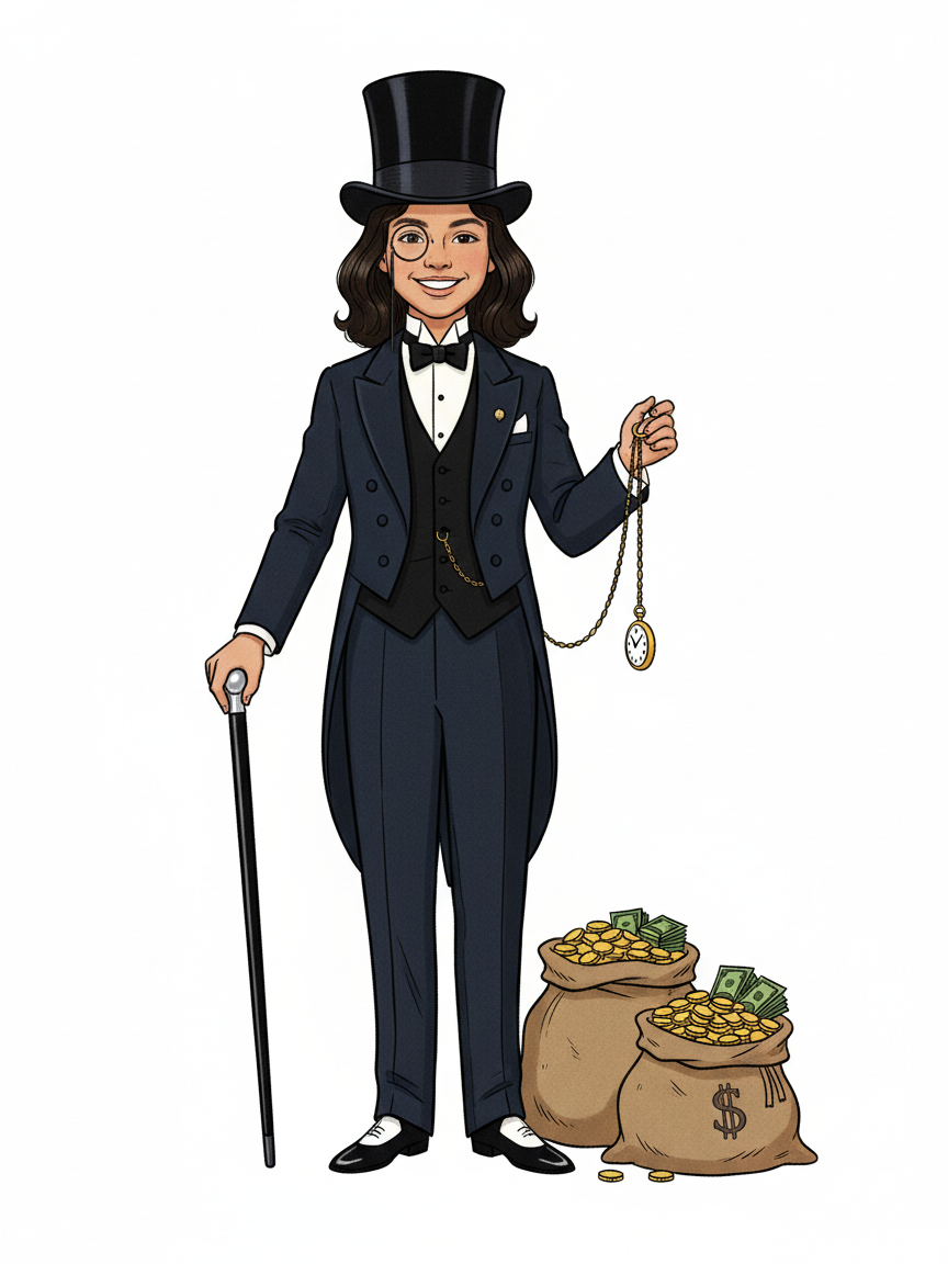 Gabriela the Glamour Millionaire - Vintage Storybook