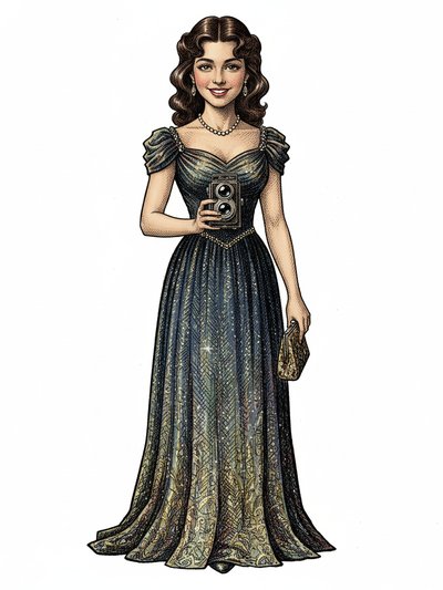 Gabriela's Hollywood Glam ✨ - Victorian Illustration