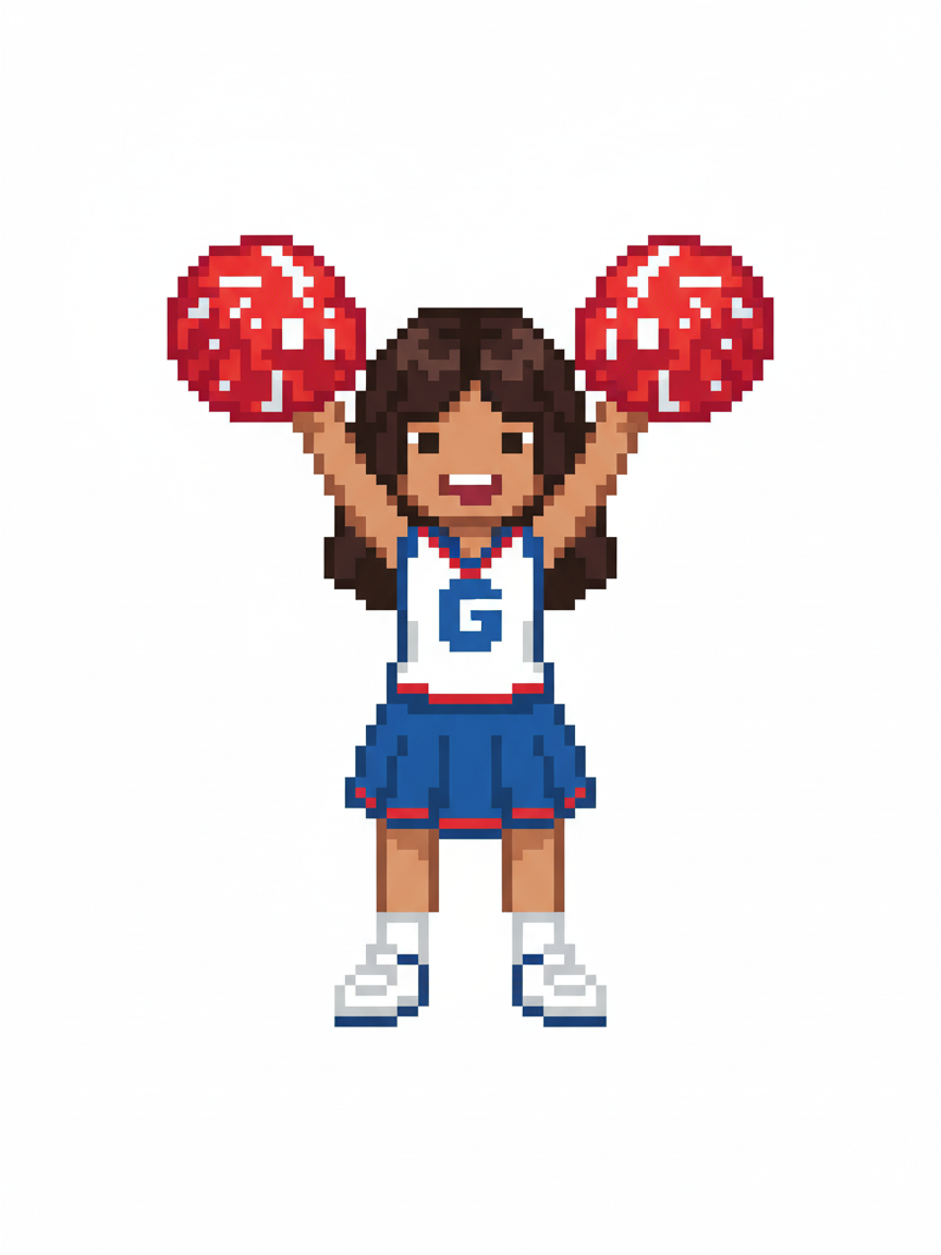 Gabriela the Cheerleader - Pixel Art