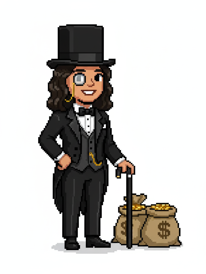 Gabriela the Glamour Millionaire - Pixel Art