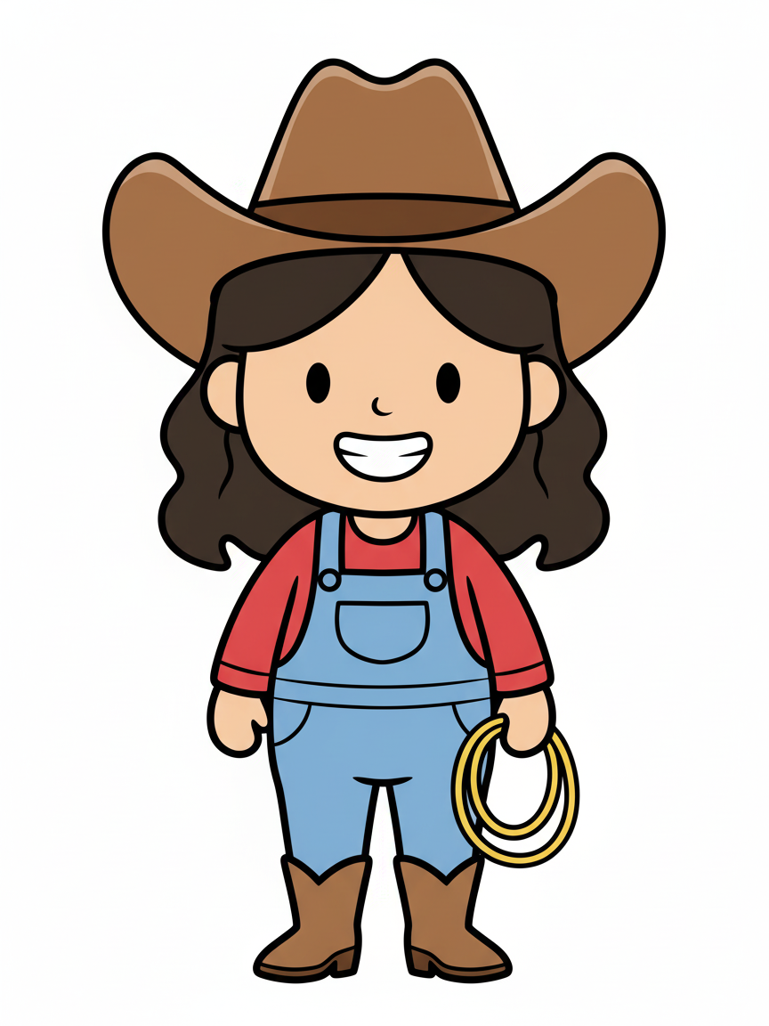 Cowgirl Gabriela - Preschool Simple