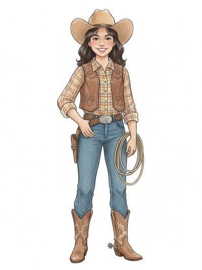 Gabriela's Cowgirl Chronicles 🤠 - Gentle Pencil