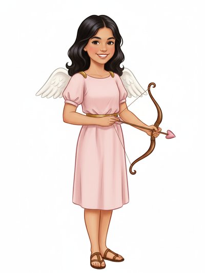 Gabriela's Cupid Adventure 💘 - Vintage Storybook