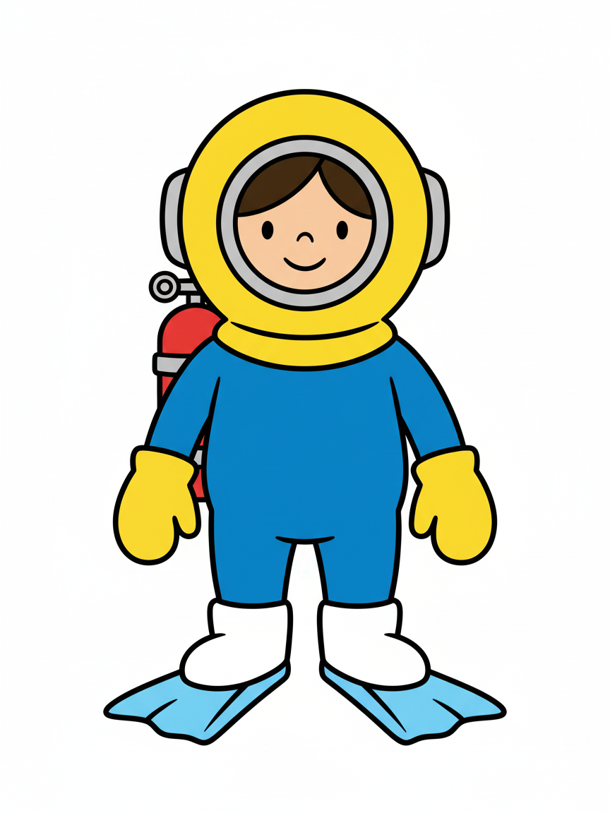 Diver Gabriela - Preschool Simple