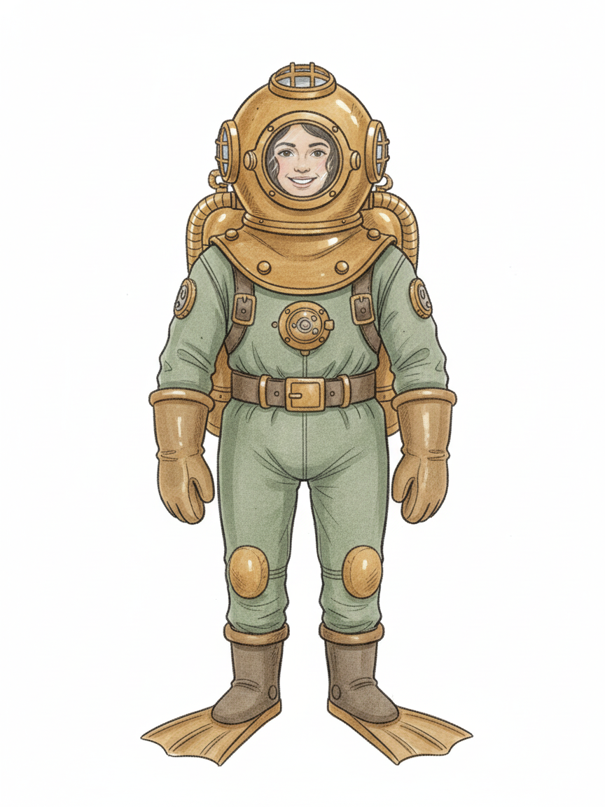 Diver Gabriela - Gentle Pencil