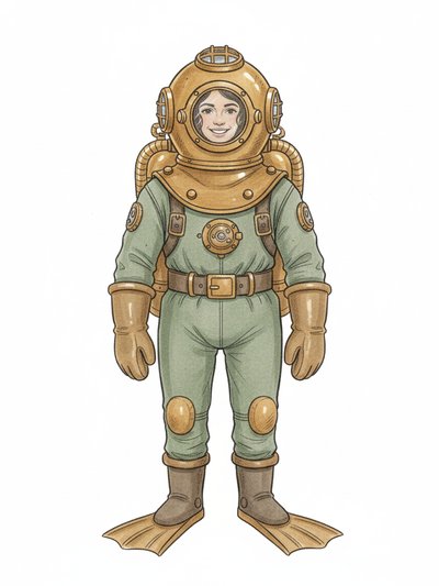 Gabriela's Underwater Adventure 🌊 - Gentle Pencil