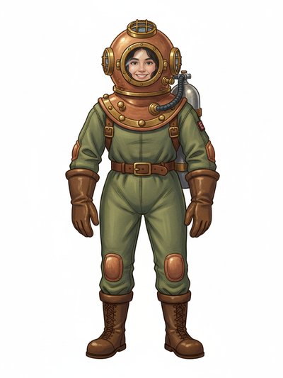 Gabriela's Underwater Adventure 🌊 - Vintage Storybook