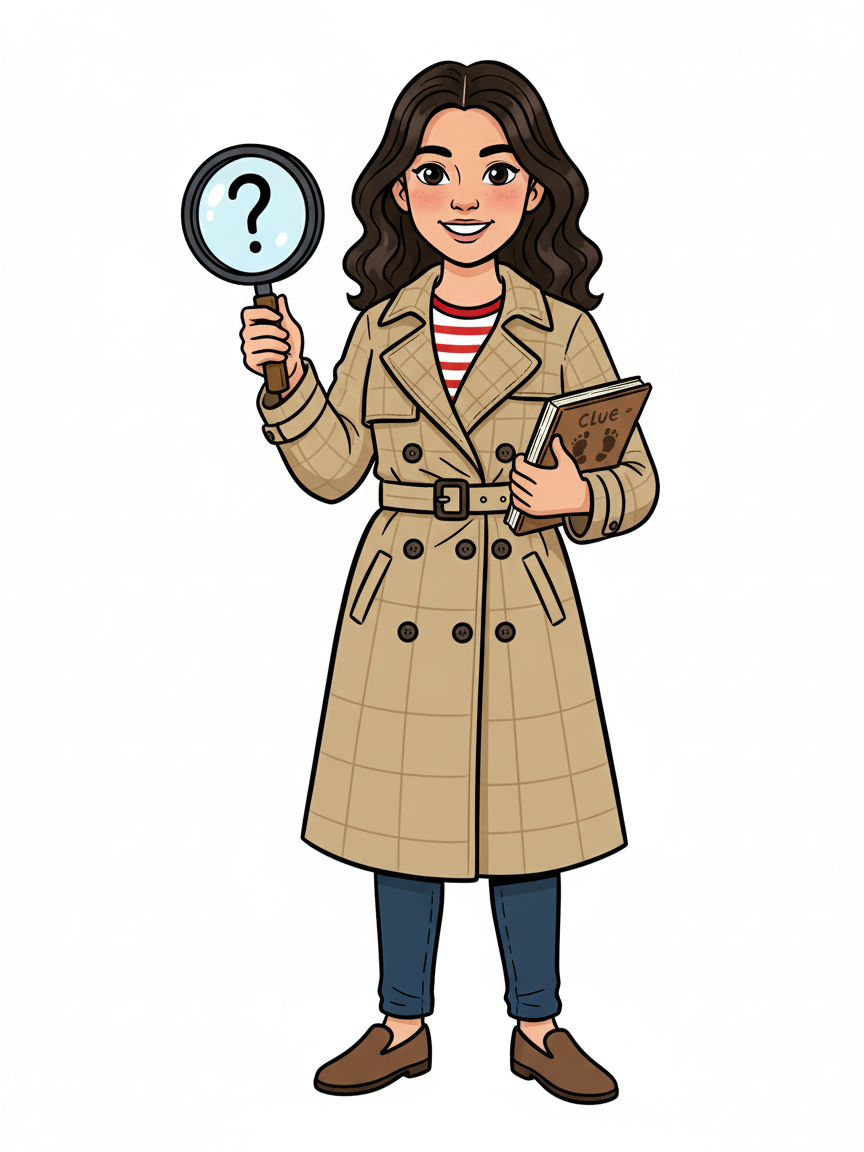 Detective Gabriela - Classic Coloring Book