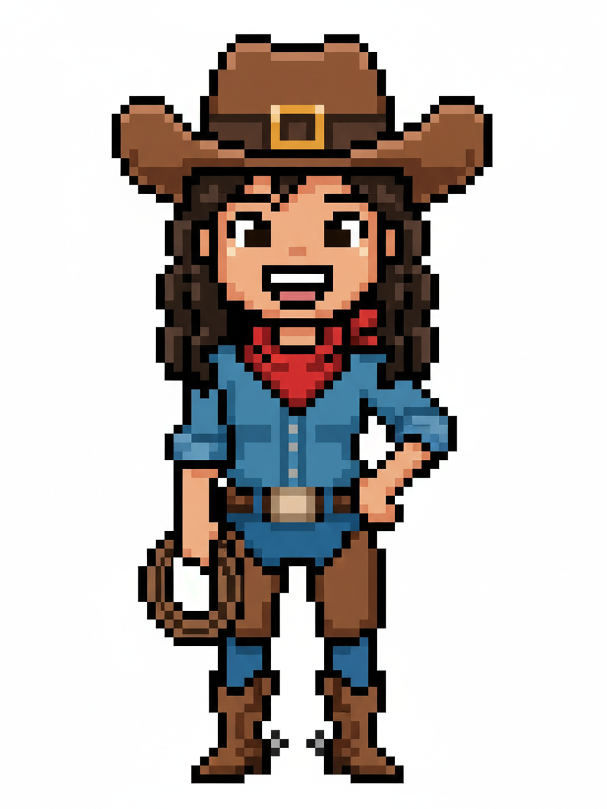 Cowgirl Gabriela - Pixel Art