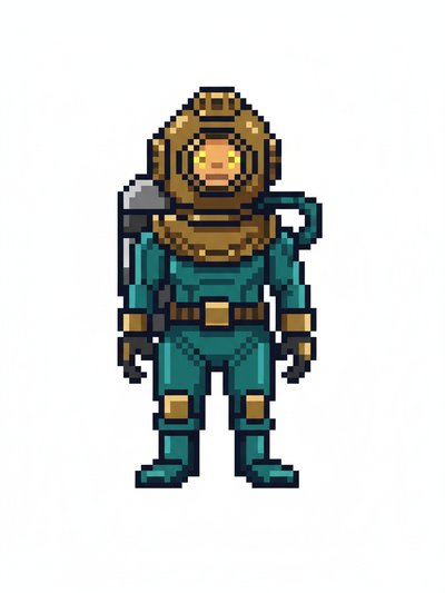 Gabriela's Underwater Adventure 🌊 - Pixel Art