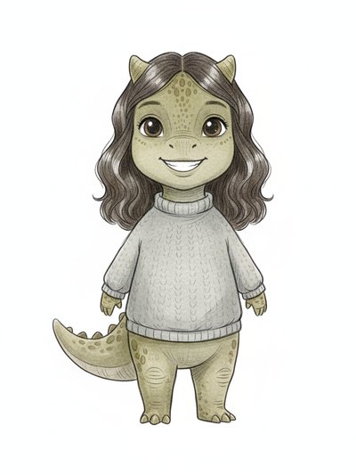 Gabriela's Dino Adventure 🦖 - Gentle Pencil