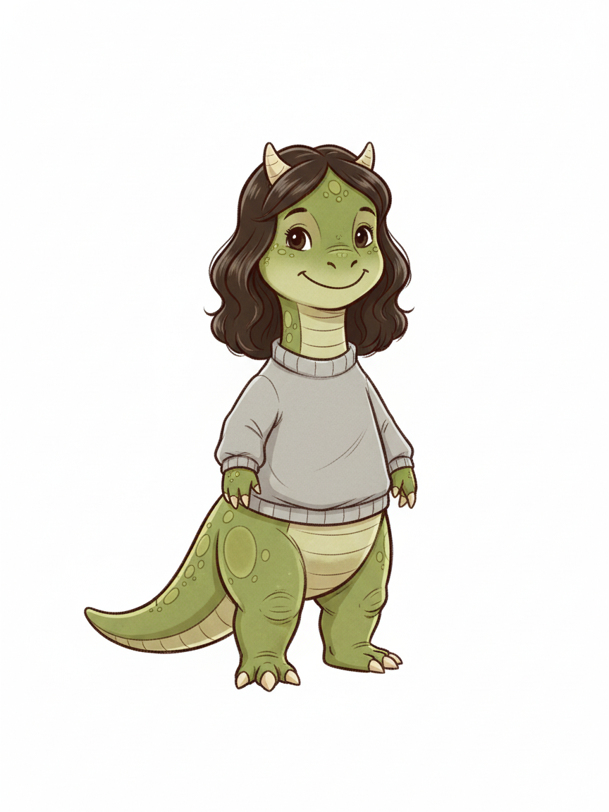 Gabriela the Dino - Vintage Storybook