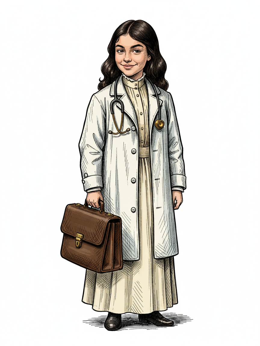 Dr. Gabby - Victorian Illustration