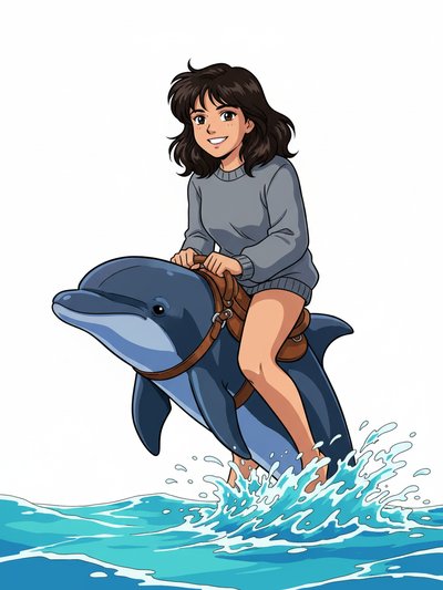 Gabriela's Dolphin Dreams 🌊 - Classic Anime